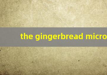 the gingerbread micro man